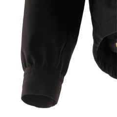 Jaqueta Softshell Preta Capuz Removível Impermeável Tamanho S Poliéster