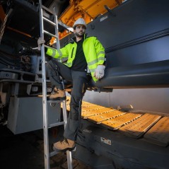 VITO Hochsichtbare Schutzjacke Größe L Wasserdicht Normen EN ISO 20471