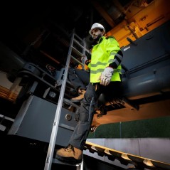 High Visibility Jacket PPE Size L Waterproof EN ISO 20471