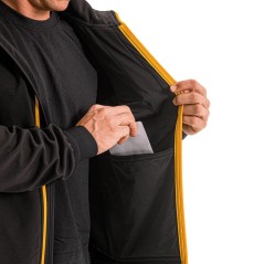 Jaqueta Softshell com Capuz Removível Preta Tamanho L Impermeável