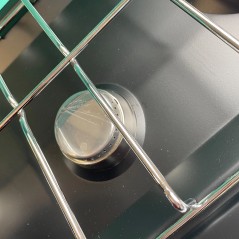 Placa de fogão a gás portátil 3 bocas 3000W inox dimensões 56x29x10