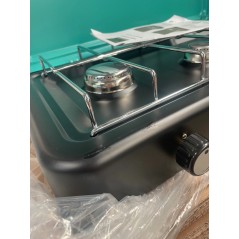 Portable gas cooktop 3 burners 3000W stainless steel 56x29x10