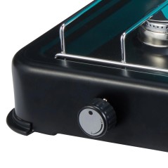 Piastra di cottura a gas portatile 3 fuochi 3000W inox dimensioni 56x29x10