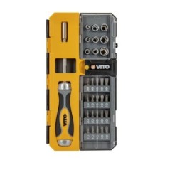 Coffret de Vissage 30 Pièces VITO avec Porte-embouts