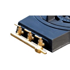 Réchaud à Gaz Traiteur 3 Brà»leurs 8,6KW Fonte Véritable KZ GARDEN