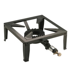 Fornello a gas 7500W Bruciatore in ghisa Acciaio smaltato 4 piedi INTEC