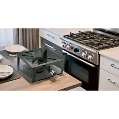 Fornello a gas 7500W Bruciatore in ghisa Acciaio smaltato 4 piedi INTEC