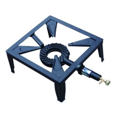 Gaskocher 7500W Gusseisenbrenner Emailstahlsockel 4 Beine INTEC