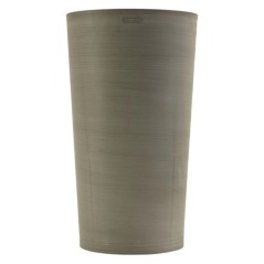 Vaso de Flor Cônico Cinza Taupe Ø30cm H52cm Reciclado Resistente UV