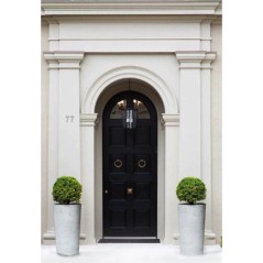 Maceta Cónica Gris Claro Ø30cm H52cm Polipropileno Reciclado