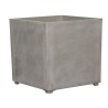 Vaso Quadrato Grigio 50L Polipropilene Riciclato 40x40cm Resistente