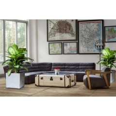 Square Flower Pot Gray 50L Recycled Polypropylene 40x40cm Resistant