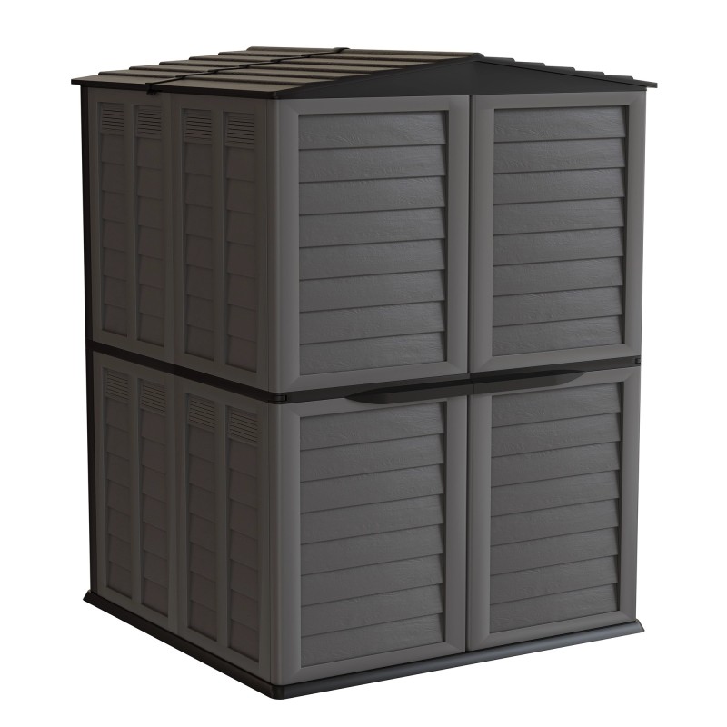 Recycled Polypropylene Garden Shed 151x208x200 cm Ventilation