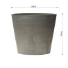 Pot de Fleur Gris à50cm H47cm 70L Polypropylène Recyclé ART PLAST