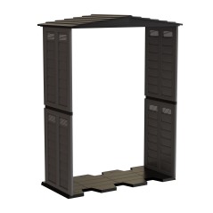 Abri de Jardin 151x146x200 cm Double Paroi Ventilé Polypropylène Gris