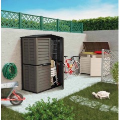 Caixa de Lixo Exterior 1500L Polipropileno Reciclado Bloqueável