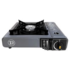 Réchaud gaz portable 2200W Allumage Piezo 8 cartouches incluses INTEC