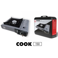 Portable Gas Stove 2200W Piezo Ignition 8 Cartridges Included INTEC