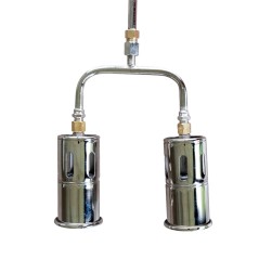 Gas Thermal Weed Burner Double Burner 210 kW Hose 5m INTEC