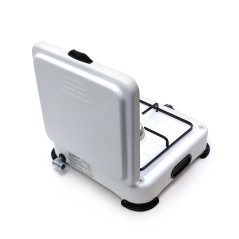 Fogão a gás 1 boca 1500W Queimador aço Grelha ferro fundido INTEC