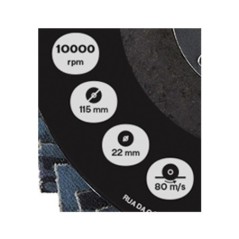 Lot de 2 disques à lamelle 115 mm Zirconium G120 Alésage 22 mm flexi