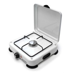 Plaque de cuisson gaz 1 feu 1500W Brà»leur acier Grille fonte INTEC