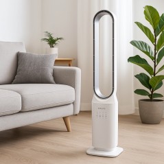 Ventilador sin Aspas 50W 3 Velocidades Temporizador 7h Control Remoto