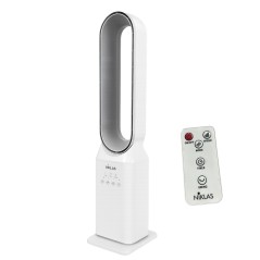 Flügelloser Ventilator 50W 3 Geschwindigkeiten Timer 7h Fernbedienung