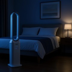 Bladeless Fan 50W 3 Speeds Timer 7h Remote Control