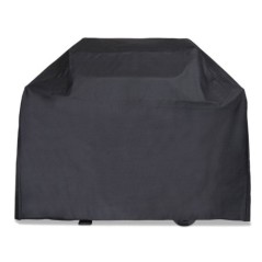 Housse Barbecue 142x43x120 cm PVC Haute Densité Rembourrée NOIRE BRI