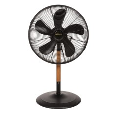 Ventilateur de Table 60W en Bois – Tête Réglable, 3 Vitesses