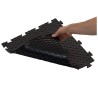 Baldosas PVC Encastrables Negras 50x50 cm Antideslizantes Resistentes