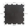 Black Interlocking PVC Tiles 50x50 cm Slip-Resistant Durable