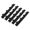 Pack 5 Bordures Mâles Clipsables PVC 48x7x1cm Antidérapantes Noires