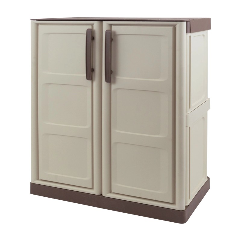 Low Storage Cabinet 2 Doors Recycled Polypropylene
