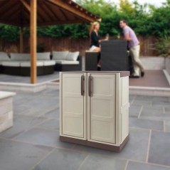 Low Storage Cabinet 2 Doors Recycled Polypropylene