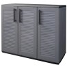 Low Storage Cabinet 3 Doors, Adjustable Shelf, Polypropylene