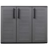 Low Storage Cabinet 3 Doors, Adjustable Shelf, Polypropylene