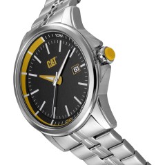 Reloj para Hombre Ø43mm Acero Inoxidable Esfera Negra Resistente al Agua 100M CAT