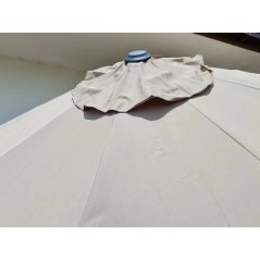 Parasol de Jardim Ø300 cm Rotativo 360° Tecido Poliéster Respirável