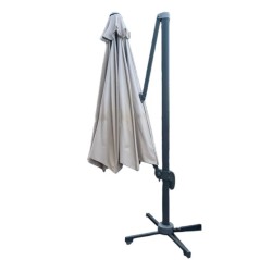 Tuinparasol Ø300 cm Draaibaar 360° Polyester Doek Luchtig