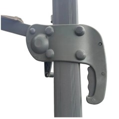 Ombrellone Decentrato Ø350 cm Rotazione 360° Telo Poliestere 250 g/m²