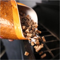 Saco de Pellets Madeira Acácia Mesquite 9 kg 100% Natural Pouca Cinza