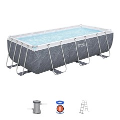 Piscine tubulaire rectangulaire 404x201x100 cm 6 478 L