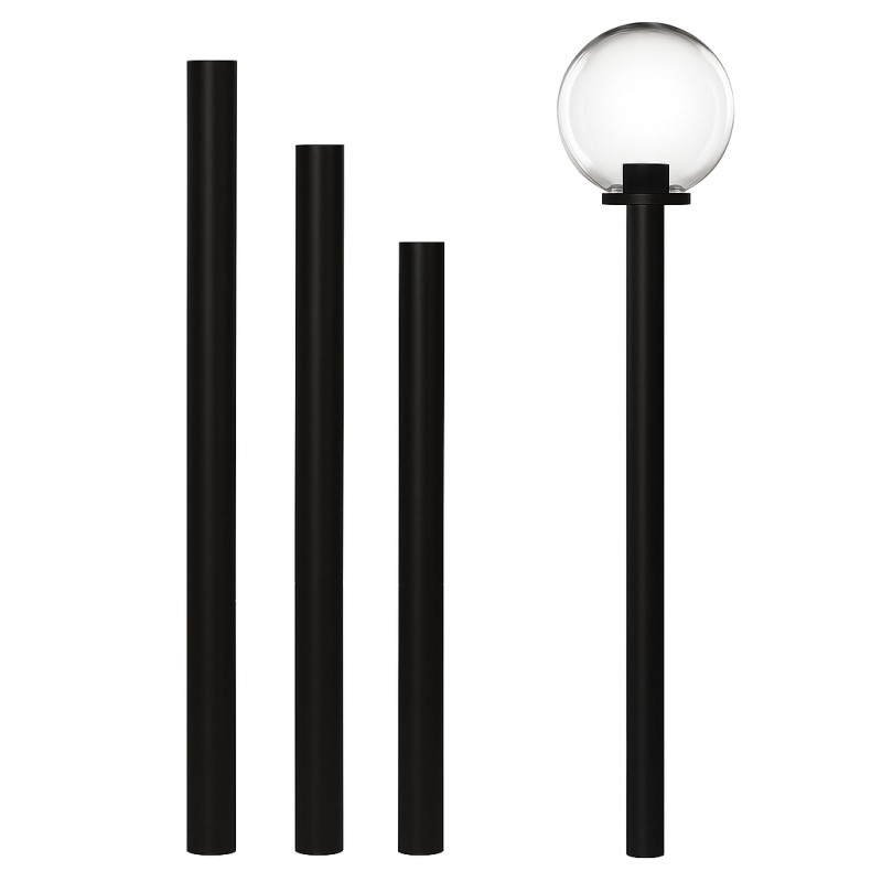 Poteau Lampadaire Extérieur PVC Cylindrique 120cm à6cm Compatible