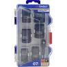 Cofanetto 7 Bussole a Percussione Ø13-24mm Acciaio CrMo Adattatore 1/2" TIVOLY