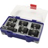 Set of 7 Impact Sockets Ø13-24mm CrMo Steel Adapter 1/2" TIVOLY