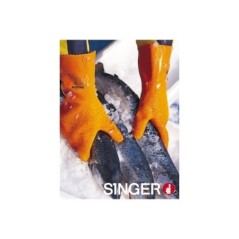 Guanto di Protezione Chimica Anti Calore Taglia 9 Arancio