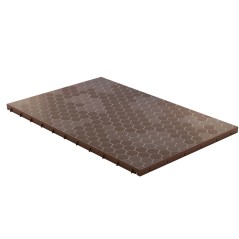 Dalle Clipsable Marron 116x76x3cm Résistante Intempéries