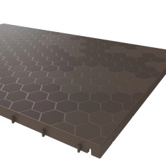 Brown Clip-On Tile 116x76x3cm Weather Resistant
